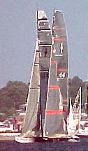Oracle and Alinghi in Dail up in Newport