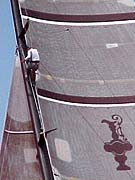 Oracle crewman looks for wind