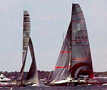 UBS Alinghi Oracle start race 5, Newport