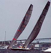 UBS Alinghi Oracle start race 5, Newport